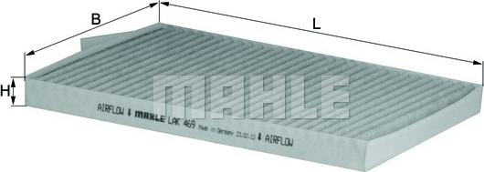 MAHLE LAK 469 - Filtru, aer habitaclu aaoparts.ro