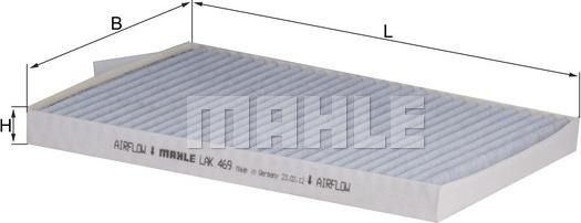 MAHLE LAK 469 - Filtru, aer habitaclu aaoparts.ro