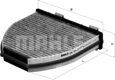 MAHLE LAK 413 - Filtru, aer habitaclu aaoparts.ro