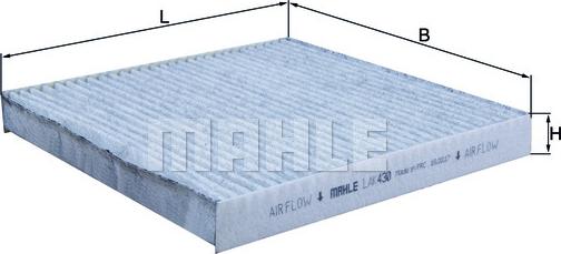 MAHLE LAK 430 - Filtru, aer habitaclu aaoparts.ro