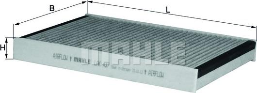 MAHLE LAK 437 - Filtru, aer habitaclu aaoparts.ro