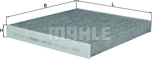 MAHLE LAK 158 - Filtru, aer habitaclu aaoparts.ro