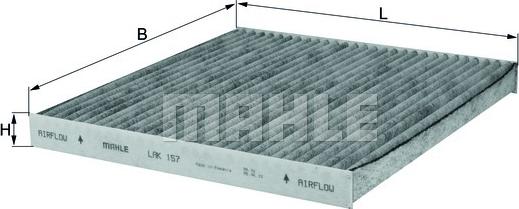 MAHLE LAK 157 - Filtru, aer habitaclu aaoparts.ro