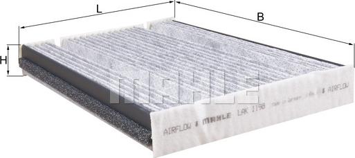 MAHLE LAK 1198 - Filtru, aer habitaclu aaoparts.ro