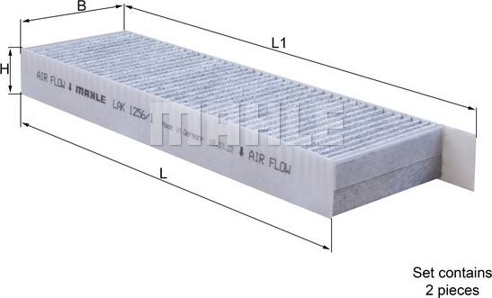 MAHLE LAK 1256/1/S - Filtru, aer habitaclu aaoparts.ro