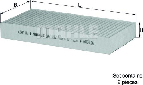 MAHLE LAK 122/S - Filtru, aer habitaclu aaoparts.ro