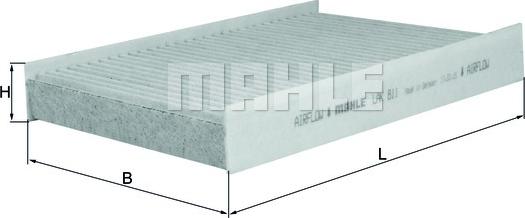 MAHLE LAK 811 - Filtru, aer habitaclu aaoparts.ro