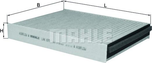 MAHLE LAK 875 - Filtru, aer habitaclu aaoparts.ro