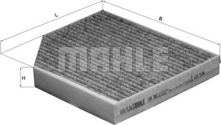 MAHLE LAK 386 - Filtru, aer habitaclu aaoparts.ro