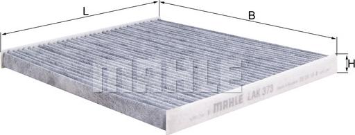 MAHLE LAK 373 - Filtru, aer habitaclu aaoparts.ro