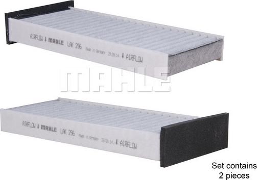 MAHLE LAK 296/S - Filtru, aer habitaclu aaoparts.ro