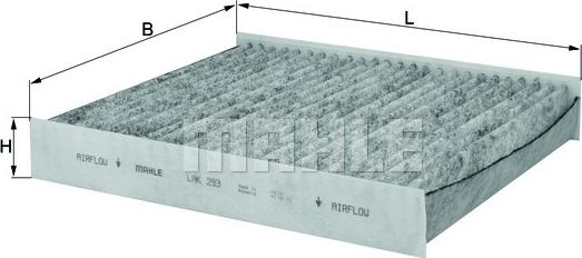 MAHLE LAK 293 - Filtru, aer habitaclu aaoparts.ro