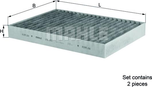 MAHLE LAK 292/S - Filtru, aer habitaclu aaoparts.ro