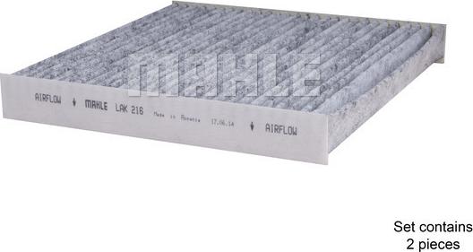 MAHLE LAK 216 - Filtru, aer habitaclu aaoparts.ro