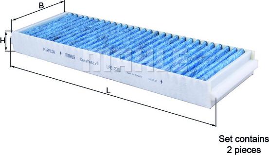 MAHLE LAO 239/S - Filtru, aer habitaclu aaoparts.ro