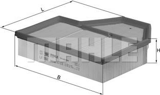 MAHLE LX 988 - Filtru aer aaoparts.ro