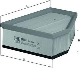 MAHLE LX 934/3 - Filtru aer aaoparts.ro