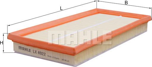 MAHLE LX 4922 - Filtru aer aaoparts.ro