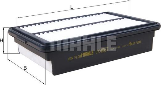 MAHLE LX 4567 - Filtru aer aaoparts.ro