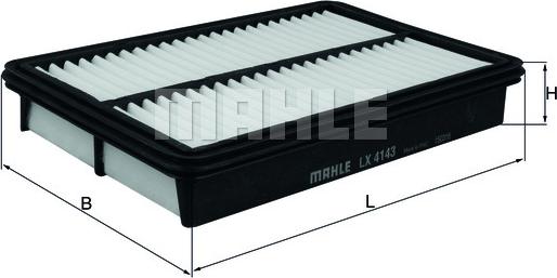 MAHLE LX 4143 - Filtru aer aaoparts.ro