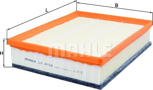 MAHLE LX 4154 - Filtru aer aaoparts.ro