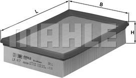 MAHLE LX 417 - Filtru aer aaoparts.ro