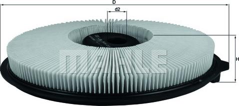 MAHLE LX 544 - Filtru aer aaoparts.ro