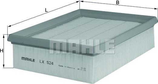 MAHLE LX 524 - Filtru aer aaoparts.ro