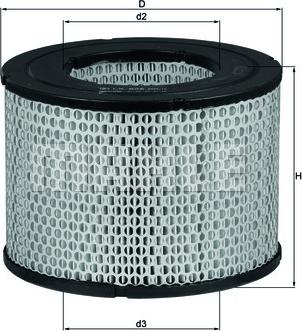 MAHLE LX 606 - Filtru aer aaoparts.ro