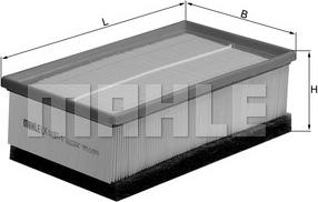 MAHLE LX 1497/1 - Filtru aer aaoparts.ro