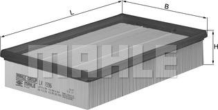 MAHLE LX 1596 - Filtru aer aaoparts.ro