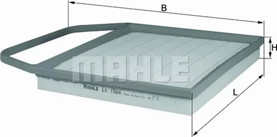 MAHLE LX 1564 - Filtru aer aaoparts.ro