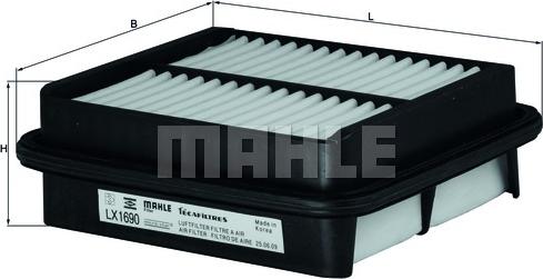 MAHLE LX 1690 - Filtru aer aaoparts.ro