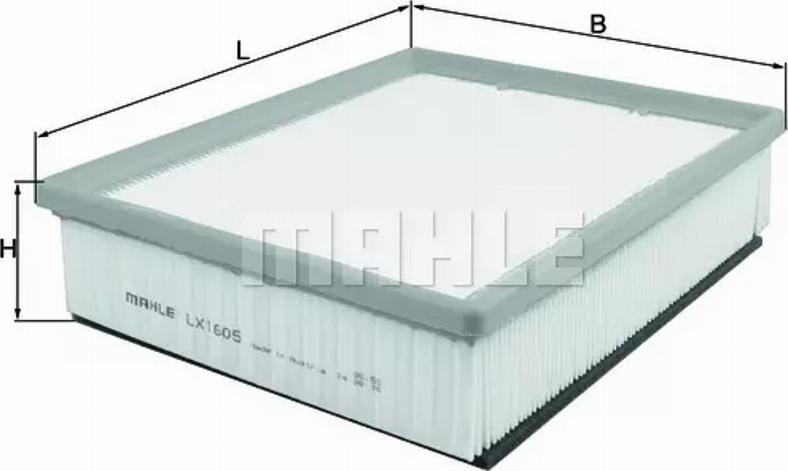 MAHLE LX 1605 - Filtru aer aaoparts.ro