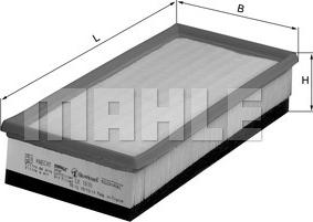 MAHLE LX 1610 - Filtru aer aaoparts.ro