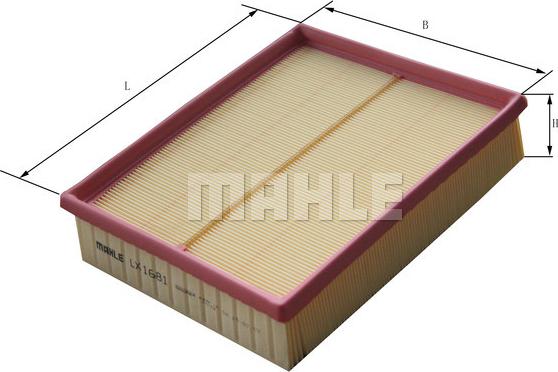 MAHLE LX 1681 - Filtru aer aaoparts.ro