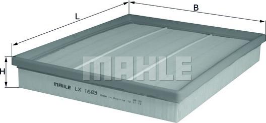 MAHLE LX 1683 - Filtru aer aaoparts.ro