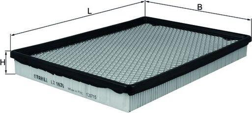 MAHLE LX 1636 - Filtru aer aaoparts.ro