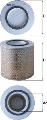 MAHLE LX 1077 - Filtru aer aaoparts.ro