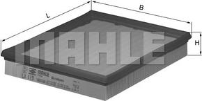 MAHLE LX 119 - Filtru aer aaoparts.ro