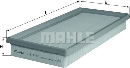 MAHLE LX 1143 - Filtru aer aaoparts.ro