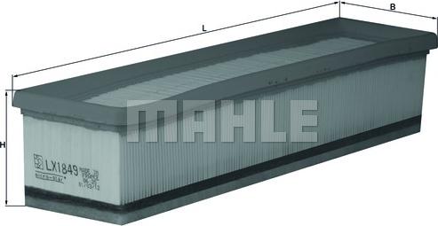 MAHLE LX 1849 - Filtru aer aaoparts.ro