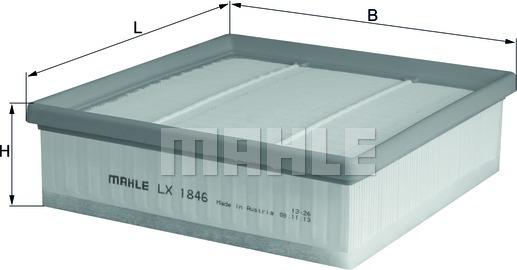 MAHLE LX 1846 - Filtru aer aaoparts.ro