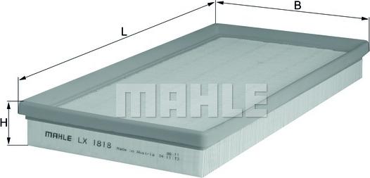 MAHLE LX 1818 - Filtru aer aaoparts.ro