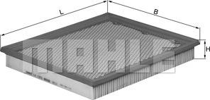 MAHLE LX 1272 - Filtru aer aaoparts.ro