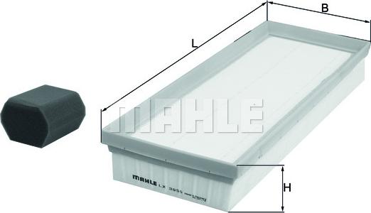 MAHLE LX 3955 KIT - Filtru aer aaoparts.ro