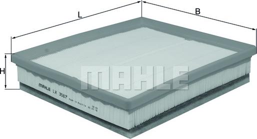 MAHLE LX 3987 - Filtru aer aaoparts.ro