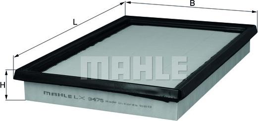 MAHLE LX 3475 - Filtru aer aaoparts.ro