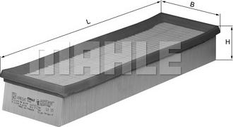 MAHLE LX 35 - Filtru aer aaoparts.ro