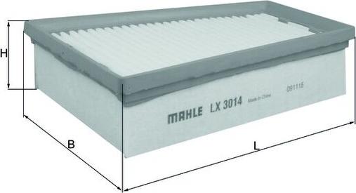 MAHLE LX 3014 - Filtru aer aaoparts.ro